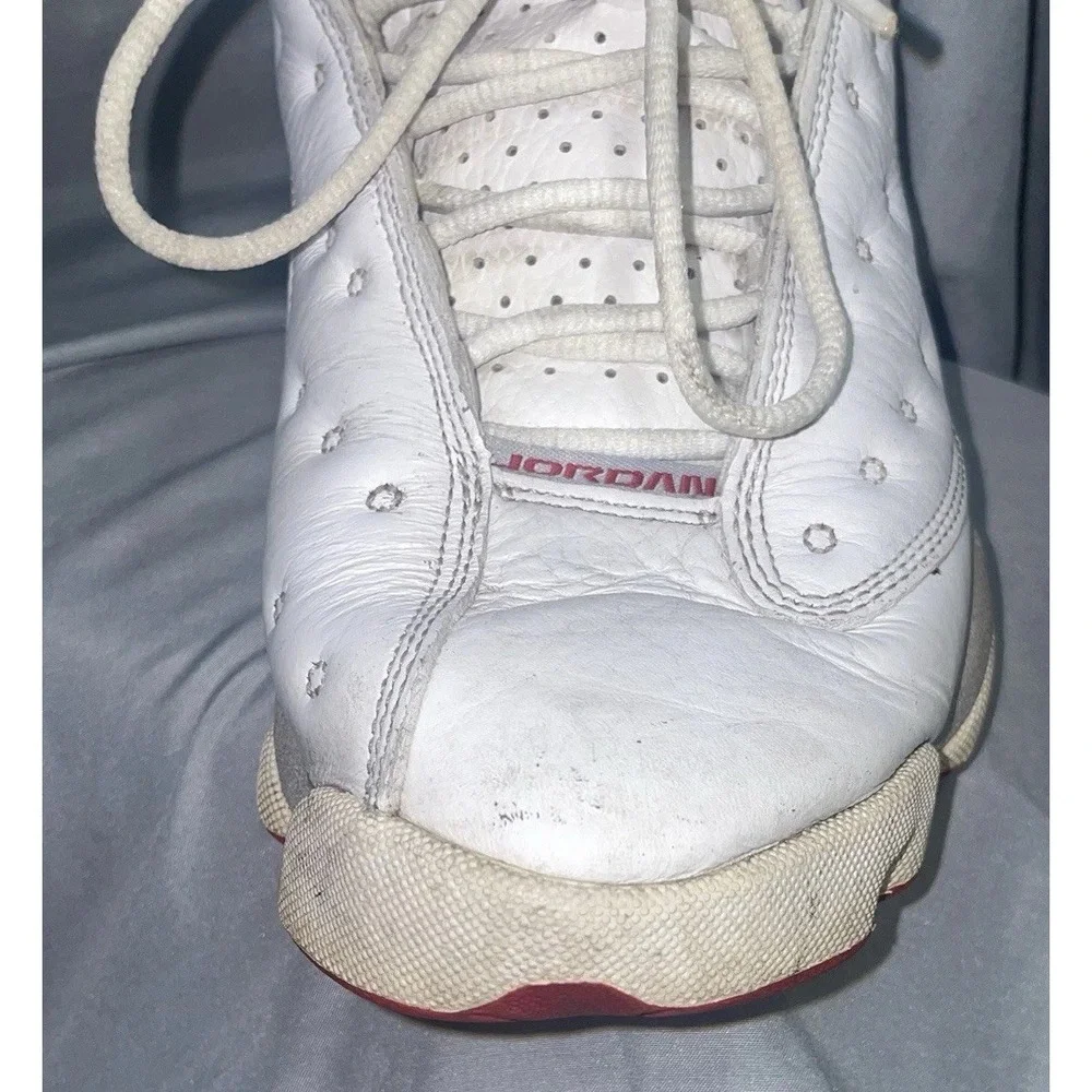 Jordan Air Jordan 13 Retro Grey White Red High Top Leather Sneaker Mens 9